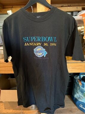 Super Bowl January 30, 1994 Black Graphic Men's T-Shirt